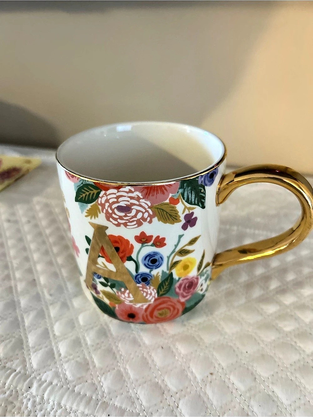 Rifle Paper Co. for Anthropologie Garden Party Monogram Mug